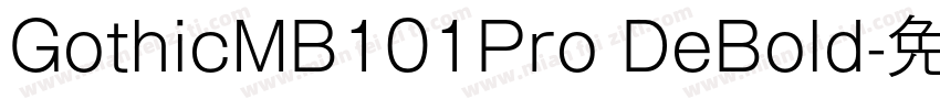 GothicMB101Pro DeBold字体转换